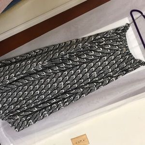 Black& white Long skirt